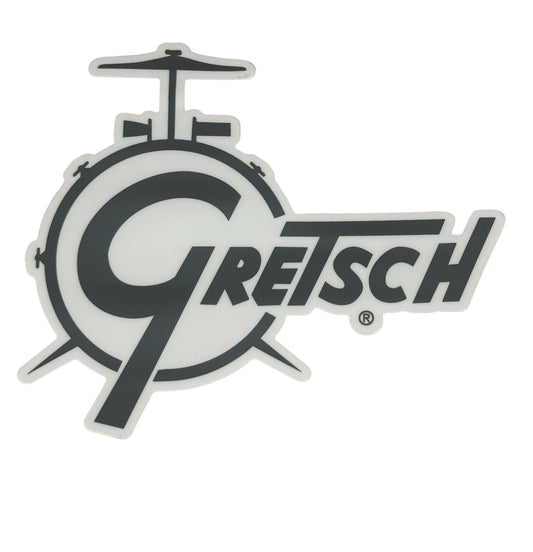 Gretsch Drum Die Cut Sticker, Black