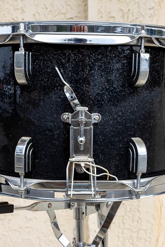 Leedy Broadway Standard 8 x 14 Black Sparkle Snare Drum 2003 - Black Sparkle